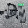 Bogen Pfeil Mini Compound Bogen Leistungsstarke Riemenscheibe Bogen Bogenschießen Taschenbogen Angeln Schießen Sport Outdoor Jagd Bogenschießen Sling Jagd Schuss YQ240301