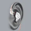 Hörlurar KZ ZSN 1BA 1DD Tung baskommutativ kabel Earphone HIFI Quad Core Controlled Music Movement ZST AS10 ZS10 ZSN Pro BA10 ES4 V80