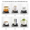 Tools 5V Cup Smart USB Heated Mug Coaster Cup Heater Taza Calienta Agua Thermostatic Cup Mat Pad Oficina Hot Milk Coffee Warmer Pad