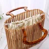 Evening Bags Innovative woven bag acrylic bag in Latan Holiday Beach bag J240301