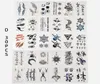 30pcs Temporary Tattoo Stickers Flowers Arms Feet Tattoo Colorful Body Art Waterproof Rose Fake for Kids and Women2746459