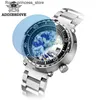 Autres montres ADDIESDIVE Surfing Luminous Tuna pour hommes NH35 Lunette en céramique automatique 300m Plongée Saphir Acier inoxydable es Q240301