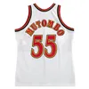 ステッチされたバスケットボールジャージDikembe Mutombo 1996-97メッシュハードウッドクラシックレトロジャージーメン女性ユースS-6XL