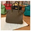 Original Tote Bag 2024 High grade new bag Togo calf leather with crocodile head womens portable lock mouth BMNJ NBT0