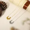 Hänge halsband vilda gratis 18k guldpläterat rostfritt stål för kvinnor geometriska enkla coola treniga charm smycken smycken
