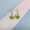 Dangle Küpeler 1 Pair Modaya Modaya Göre Sevimli Pembe Çiçekler Kadınlar için Deliler Kız Kore Petunia Küpe Takı Aşıkları Noel Hediyesi EC504