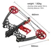 Bow Arrow Compound Bow 35-38 kg Dual Purpose Archery Steel Ball Bow Lämplig för vänster/höger hand för utomhusbågsjakt Skjutande YQ240301