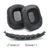Accessoires Nouveaux coussinets de plate-forme d'oreille Remplacement des oreilles avec un pavé de bandeau pour Razer Tiamat 7.1 / Tiamat 2.2 Headsed