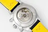 Orologio cronografo da uomo 2024BLS Factory diametro 45mm45mm7750 movimento trasparente cassa in acciaio specchio zaffiro