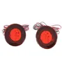 2st Red Lens LED -glödlampor bilstyling varnar bakre stötfångare reflektor Bromsljusstopp dimlampa för Nissan Qashqai1329428