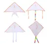 Kite acessórios 4 estilo diy pintura colorido voando dobrável ao ar livre praia kite crianças esporte engraçado toy7577045