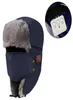 Bluetooth Hunting Hat Trapper Hat Builtin HDステレオスピーカーマイク充電式USBウィンターフィットネスアウトドアスポーツ9022641