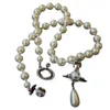 Designer vivienennWestwoods Western Empress Dowager Water Drop Pearl Chain Three-dimensional Saturn Necklace Wind Nana Same Xl-25