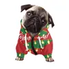 Vestuário para cães Design de Natal Proteger a pele Inverno Camisola Feliz Padrão Hoodie Baixo Preço Roupas para animais de estimação personalizadas