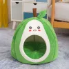 Mats Avocado Shape Cat Cave Bed Tent for Indoor Small to Large Cats Machine Washable UltraSoft Cushion AntiSlip Bottom