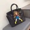 Bolsa tote original Bozhuo Ruis nicho escuro picante menina bolsa jeans pegadinhas Kim Kardashian Betsy boneca carregando ombro tendência