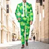 Tute da uomo Abiti da festa per uomo Blazer 2 pezzi Set elasticizzati casual Pantaloni Cappotti Abiti formali di lusso completi St Pat