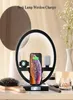 4 I 1 Qi Fast Wireless Charger LED Desk Lamp Night Light Stand för iPhone 13 12 Pro Max Apple Watch 1 2 3 4 AirPods Pro8346535