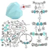 Altro 56/Set Fai da te Love Box Set Kit per la creazione di braccialetti con ciondoli Catena a serpente placcata in argento con perline Regalo per ragazze e bambini Consegna a domicilio Jewe Dh6Cp