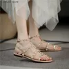 Kleidschuhe 2023 Sommer Damen Sandalen Damen Casual Flache Schuhe Einfacher Stil Modedesign Gehen und Einkaufen Große Größe 41-43H2431