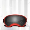 Hundkläder Youzi Solglasögon för medelstora stora hundar UV -skydd Vindsäkra skyddsglasögon med justerbara remögon släpp leverans Dhnoq