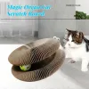 Toys Magic Organ Cat Scratch Board Cat Toy with Bell Cat Grinding Claw Cat Climbing Frame Corrugated Cat Play Funny Interactive Toy