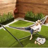 Mobilier de Camp balançoires de jardin Camping hamac de couchage chaise suspendue balançoire brésilienne support en métal hamacs de plage en plein air