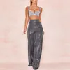 Women's Pants Women Glitter Sequin Trousers High Waisted Bell Bottom Flared Stretchy Casual Home Fashion Plus Size Dress Pantalon
