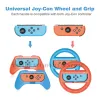 ホイール新しい4 in 1 nintendスイッチJoyconハンドルグリップジョイコンスタンドステアリングホイールコントローラー用の任天堂スイッチ / OLEDゲームアクセサリ用