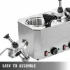 Processors VEVOR Electric Nacho Cheese Warmer Dispenser W/ Pump FoodGrade Stainless Steel for Melting Hot Fudge Caramel Chili Curry Sauces