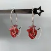 Boucles d'oreilles pendantes gothiques en forme de cœur, avec couteau amovible, breloque Unique, bijoux de déclaration, cerceaux Punk à la mode