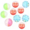 Autres fournitures d'oiseaux 10pcs jouets balle colorée en plastique Jingle Balls Cage Accessoires pour mâcher la formation mordre