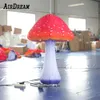 wholesale Realistic Inflatable Mushroom with Led Lights 2 Meters High Party Stage Lifelike Mushrooms Props Decorative Toys with