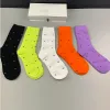 Baroque Letter Designer Men Socks Fashion Brand Soft Cotton Man Hosiery 7 Style Personality Charm Couple Sock