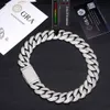 Venda quente 10k miami cubana link chain 22mm diamante cubana link chain bonito moda masculina moissanite cubana colares