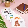 Biglietti di ringraziamento personalizzati Biglietto d'auguri in blocco per bambini Biglietti per appunti con buste Inviti Biglietti d'auguri vuoti all'interno Biglietti 6x4 240301