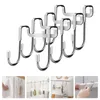 Hooks 4pcs Over The Shower Door Sundries Hanger Heavy Duty S-shaped