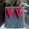 Sweetheart Earrings Red Pink Resin Strawberry Accessories Simple Exquisite Trendy Fruit Design Girls Luxury Strawberry Earrings 240228