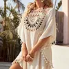 Swim wear Sunflower Bikini Cover Up Sexy Swimsuit Beach Dress Women 2023 Summer Bathing Suit Beachwear Shirt 240229