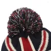 Berets Inverno Beanie Cuffed Knit Chapéu Quente para Homens Mulheres Juventude Meninos Meninas Bandeira Americana Outdoor Ski Sports Caminhadas Caps