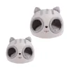 Mats Warm Cat Head Shaped Pet Cat Dog Bed Removable Cushion Winter Kitten Cushion Indoor Pet House Kitty Shape Puppy House Durable