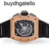 RicharsMill horloge Top Clone Zwitsers mechanisch uurwerk Herenhorloge 011 Felipe Massa tijdcode roségoud