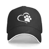 BERETS Fashion Love Dog Print Baseball Cap Harajuku Män Kvinnor Justerbar Dad Hat Summer Brand Snapback