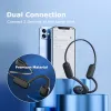 Player Arikasen Sport Lecteur MP3 Casque 32 Go Conduction osseuse Écouteurs Bluetooth résistants à l'eau Casques sans fil avec microphone