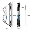 Bow Arrow Archery Mini Compound Bow Left and Right Hand General Outdoor Shooting Novice Practice Package Parent-child Interaction YQ240301