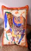 2019 Velvet Fabric Horse Luxury Living Cushion Cover Royal Europe 새로운 디자인 인쇄 베개 케이스 웨딩 오피스 사용 9839707