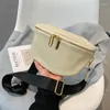 Sacs de taille Vintage Fanny Pack luxe femme banane sac large bandoulière bandoulière poitrine en cuir souple concepteur Bolsos Para Mujer