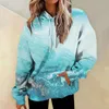 Kadın Hoodies Sonbahar Mermer Doku 3D Baskı Kadınlar Moda Günlük Sweatshirtler Büyük Boyutlu Çocuk Saklama Takip Giysileri