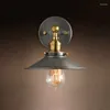 Lampa ścienna Retro American Industrial Balkon Sconces Vintage czarna spódnica metalowa metalowa sypialnia łóżka korytarza światło korytarza