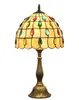 European retro Lamps creative stained glass bedroom bedside table lights bar restaurant bead lamp living room lighting TF0524490750